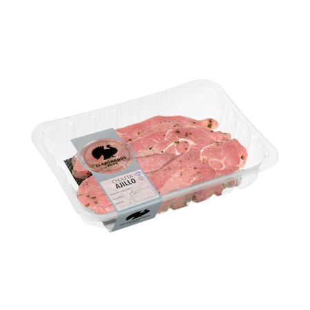 Chuletas pavo ajillo