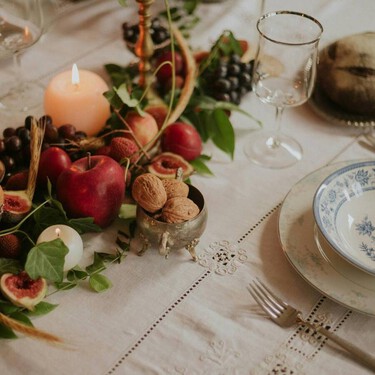 Esta es la vajilla de abuela de Maisons du Monde que parece cerámica de Talavera. Ideal para cualquier cena de navidad 