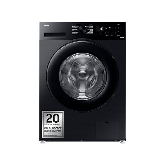 Lavadora carga frontal - Samsung WW80CGC04DABEC, 8kg, 1400 rpm, EcoBubble™, WiFi, Negro