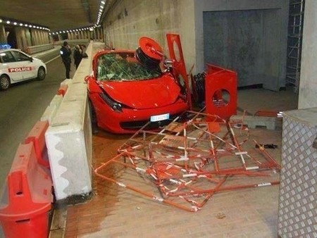 Accidentes de Ferrari 458