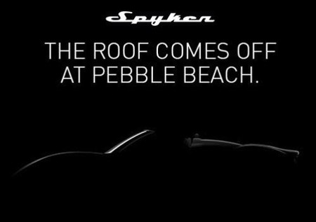 El Spyker B6 Venator Spyder se presentará en Pebble Beach