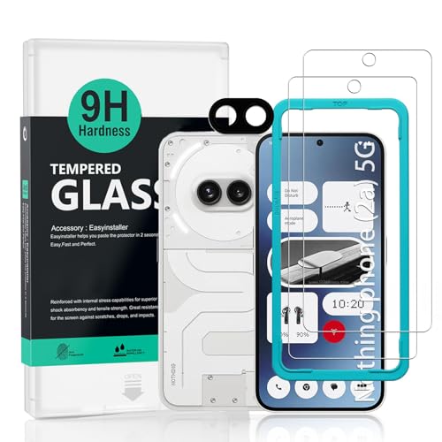 Ibywind 2 Piezas Protector Pantalla para Nothing Phone (2a)+1 Pieza Protector Cámara