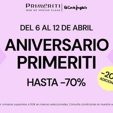 Primeriti está de aniversario: precios brutales en marcas como Nike o Calvin Klein y un descuento adicional del 20% 