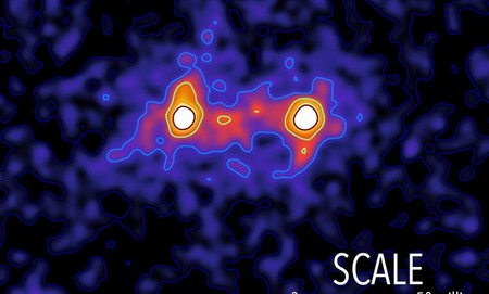 Las galaxias está unidas por una red cósmica de materia oscura
