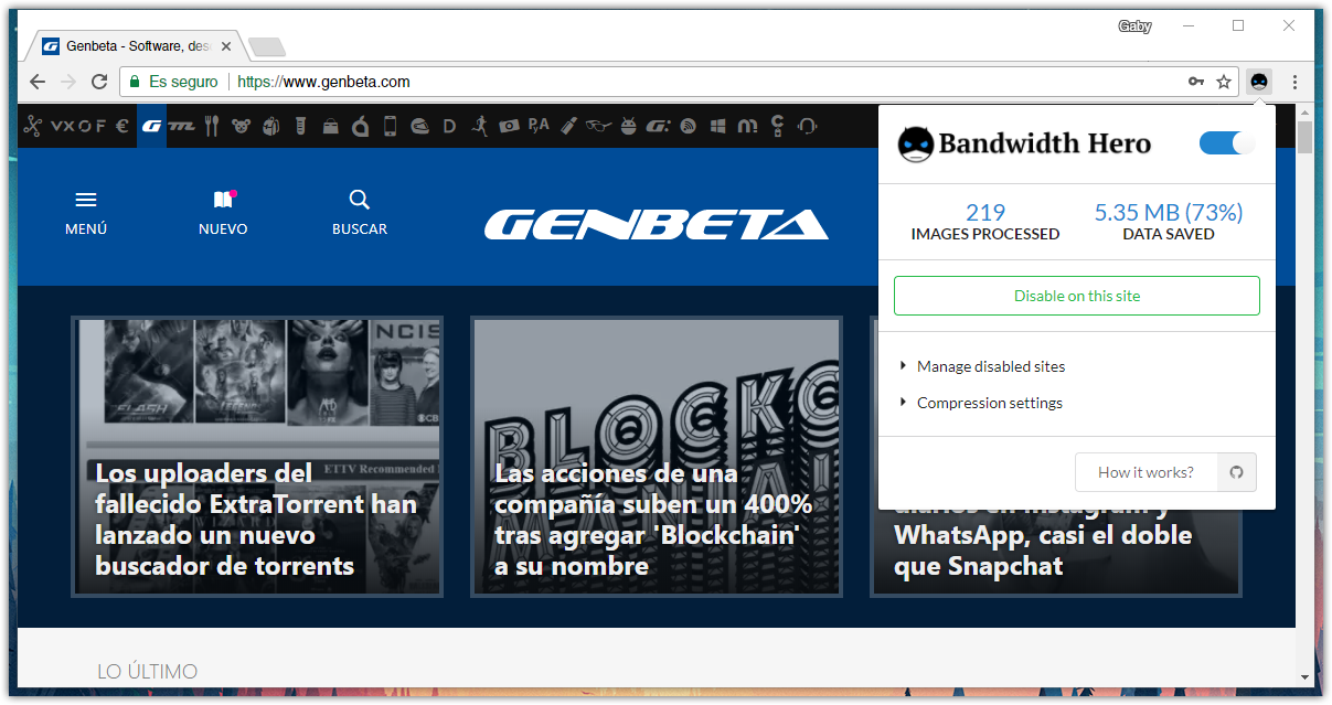 Genbeta Software Esta extensión para Chrome y Firefox comprime las imágenes para que ...
