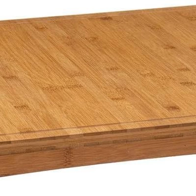 5five - Funda de bambú 3 en 1 para placa de cocina (52 x 58 cm). Tabla de cortar de madera. Protector contra salpicaduras y antiadherente. Compatible con placas de inducción y vitrocerámica.
