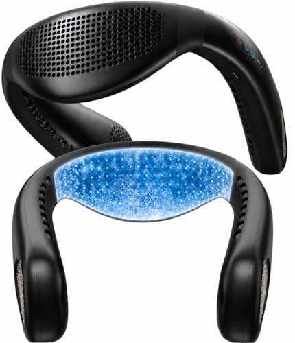 TORRAS COOLiFY Air 2025 - Ventilador de cuello con aire acondicionado mejorado, refrigeración Pro de doble flujo de aire, ventilador portátil ultraligero recargable, ventilador de refrigeración