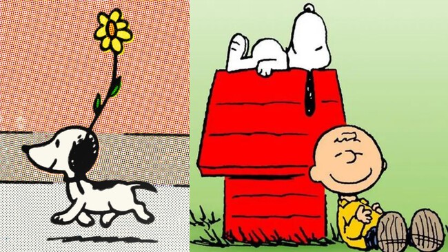 La primera aparición de Snoopy y Snoopy junto a Charlie