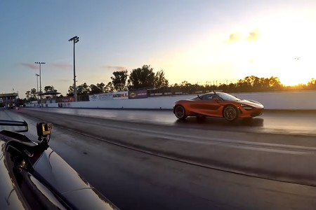 ¡Sin piedad! El McLaren 720S también puede destrozar al Lamborghini Aventador SVJ en el cuarto de milla