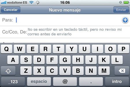 Escrito por un pelotari desde un teléfono táctil