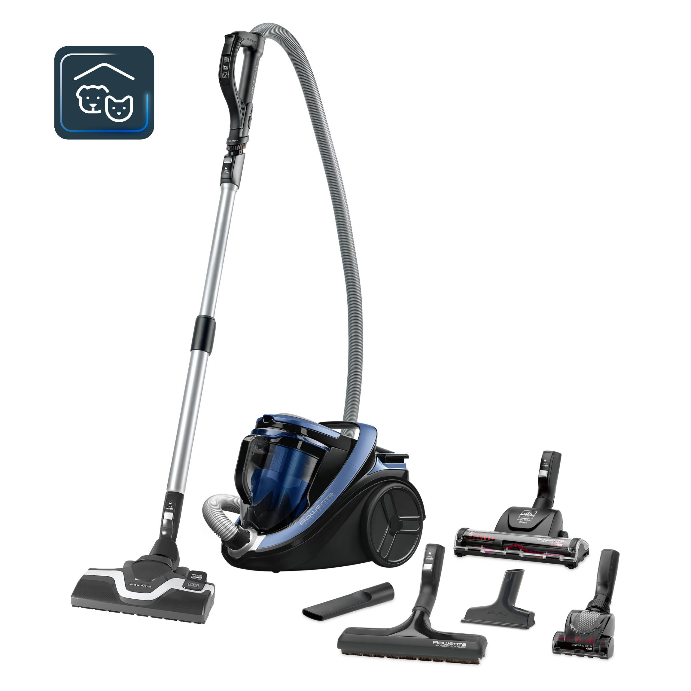 Silence Force Cyclonic, Aspiradora sin bolsa, Animal Care, Azul 