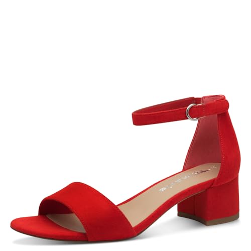 Tamaris Sandalias de tacón para mujer 1-28201-42 001, Red
