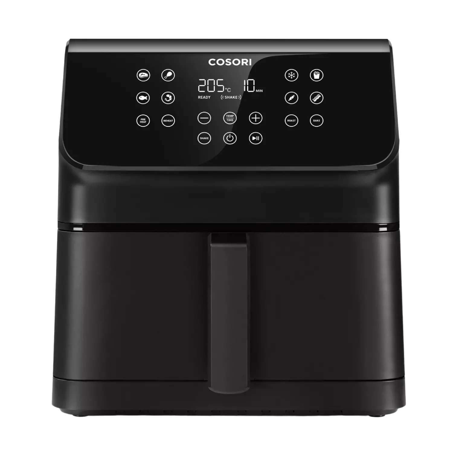 Freidora de aire - Cosori Premium II Chef Edition, Capacidad 6.2l, 1700 W, Temporizador, 12 Funciones, Negro