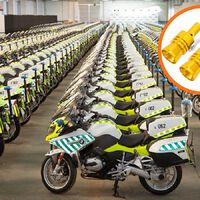 Uma moeda de um euro é o segredo mais bem guardado usado pela Guarda Civil em todas as suas motocicletas para evitar acidentes 