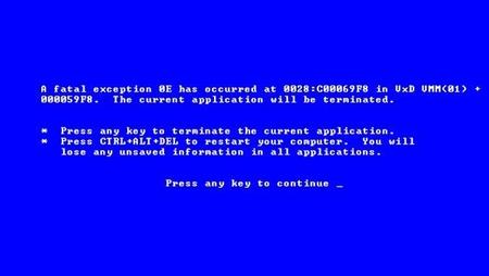 Yo escribí el pantallazo azul de la muerte de Windows