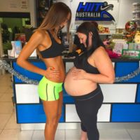 ¿Cómo es posible que solo haya un mes de diferencia entre estas dos embarazadas? 