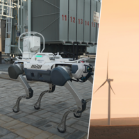 Poco a poco, China se está adentrando en el mundo post-humanos: perros robot que patrullan parques eólicos autónomos