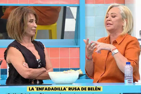 María Patiño y Belén Esteban en La Familia Tele