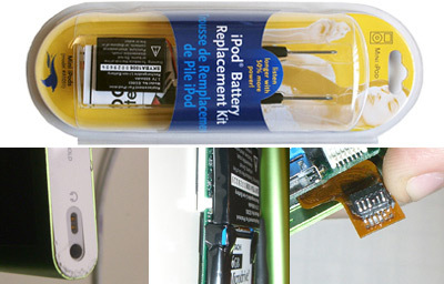 Kit de sustitución de baterías para iPod
