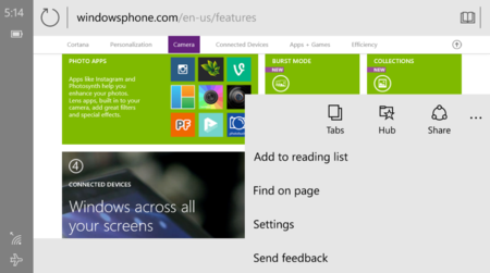 Así lucirá Spartan en los móviles con Windows 10