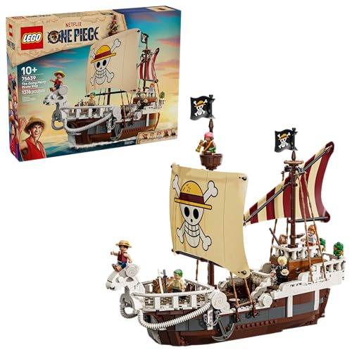 Lego One Piece Barco Pirata Going Merry Set con Barco y 5 Minifiguras