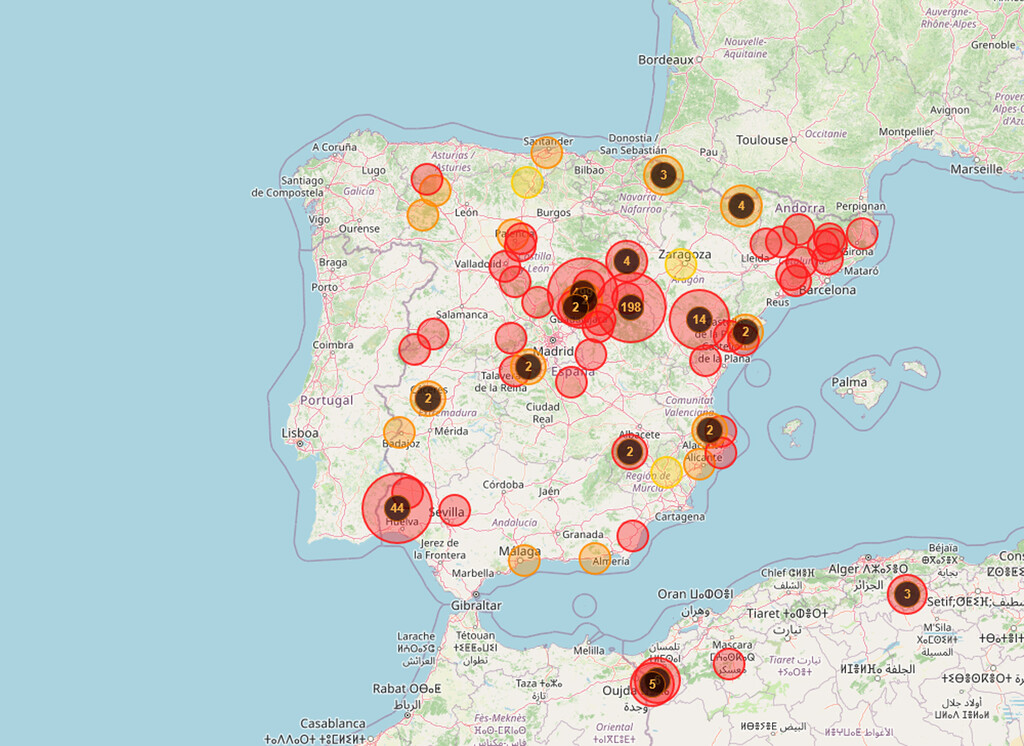 El mapa interactivo con todos los incendios activos en España que puedes consultar desde tu móvil