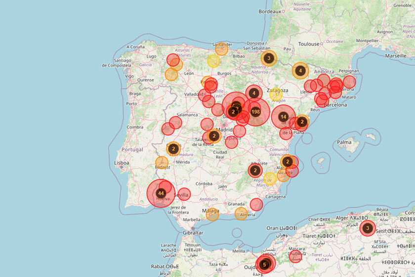 El mapa interactivo con todos los incendios activos en España que puedes consultar desde tu móvil