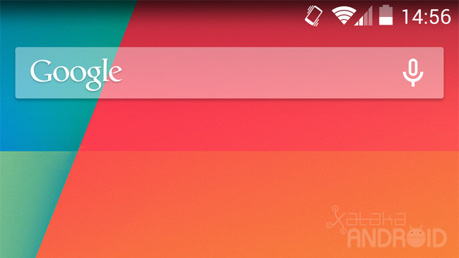 Android 4.4, barra de estado