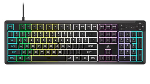 Corsair K55 Core RGB Teclado de Membrana con Cable para Juegos