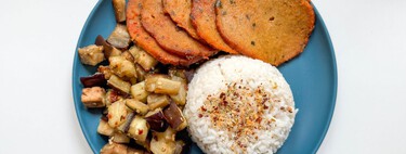Mi plato comodín para salvar almuerzos y cenas: la mezcla de arroz, berenjenas a la sartén y seitán  