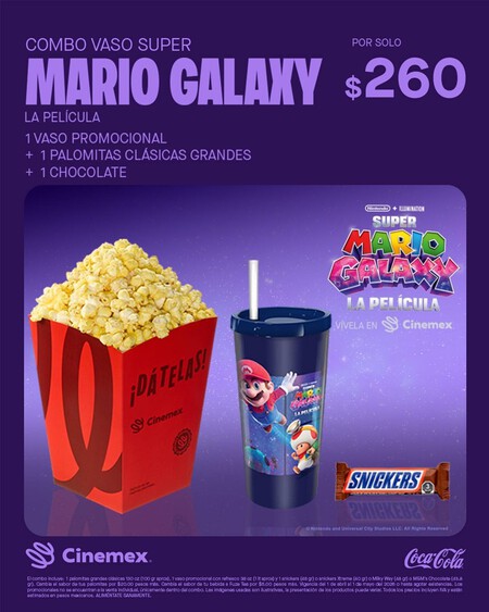 Palomera Mario Galaxy Cinemex Mexico