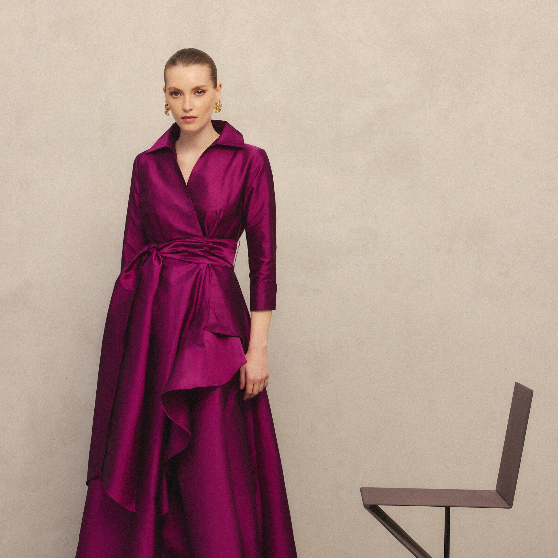 Vestido largo sin mangas