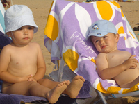 Una guardería infantil en la playa