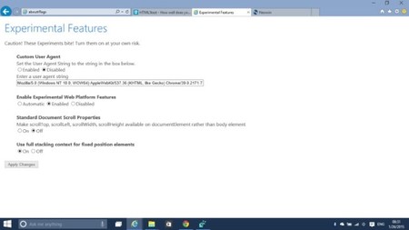 Spartan arrasa con IE11 en los primeros benchmarks, y se identificará a sí mismo como Chrome al navegar