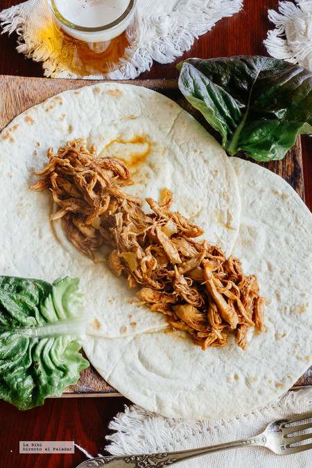 Tacos de pollo al balsámico. Receta fácil y deliciosa