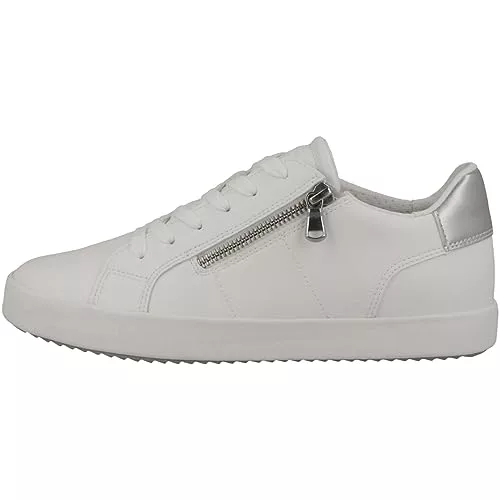 Geox D Blomiee A, Sneakers Mujer, Optic White, 36 EU