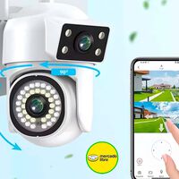 Cámara de seguridad con calidad 4K, doble lente, resistencia al agua y app inteligente. Con descuento en Mercado Libre 