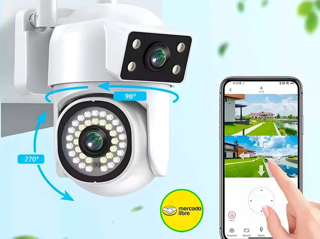 Camara De Seguridad Wifi Exterior 4k 8mp Ip66 Doble Lente Ofertas Mercado Libre