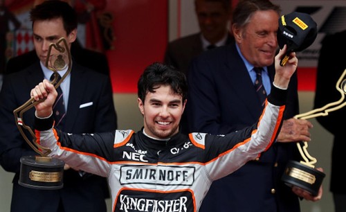 Checo Pérez sube al podio del Gran Premio de Mónaco