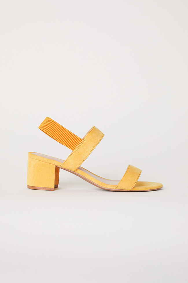 sandalias tacon medio