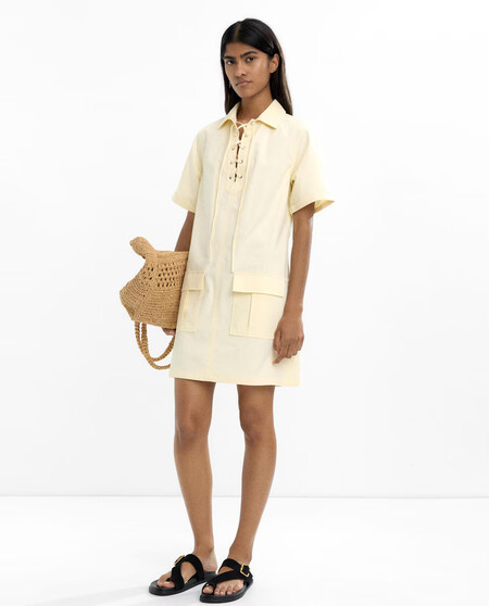 Vestido Camisero Amarillo