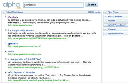 Yahoo presenta alpha un nuevo buscador