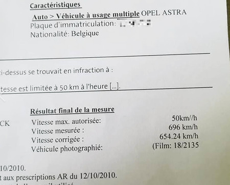 No, nadie ha llegado a rozar los 700 km/h con un Opel Astra (pero sí que hubo una multa por ello)