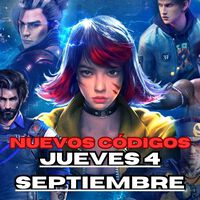 Códigos Free Fire Max hoy Jueves 4 de Septiembre con recompensas gratuitas 