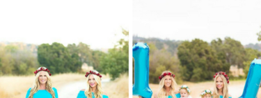 Un año después, las hermanas que dieron a luz con 15 minutos de diferencia posan junto a sus bebés 