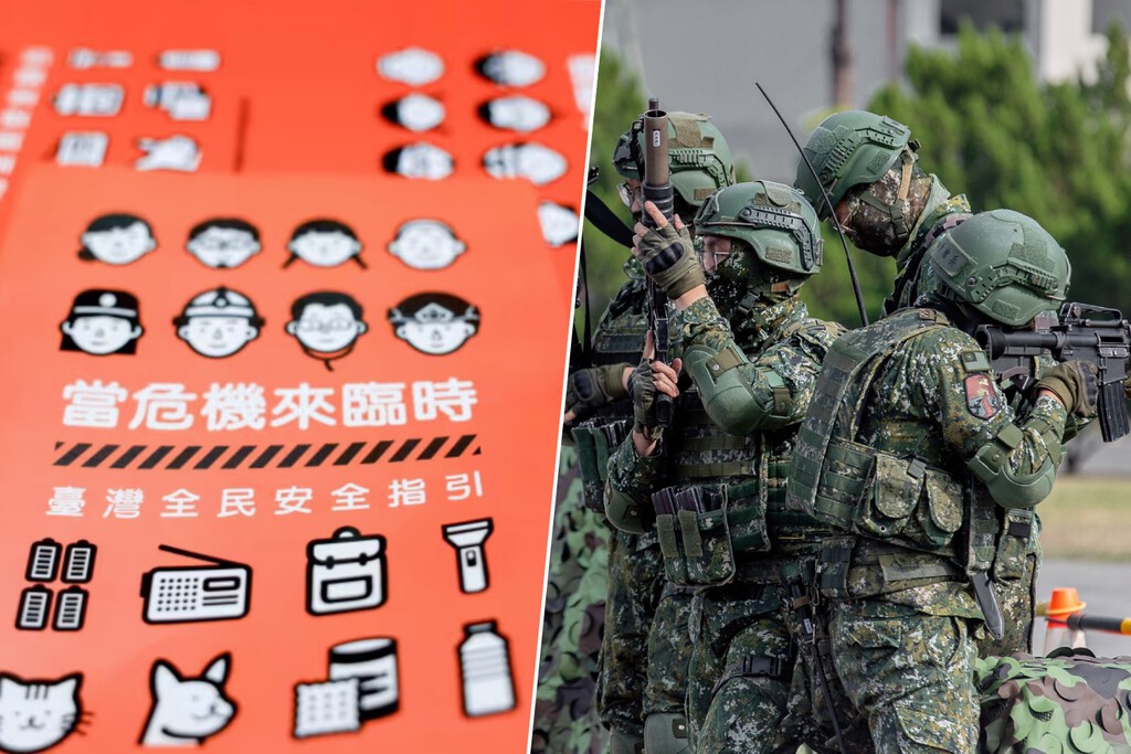 Taiwán acaba de enviar a la población un manual de supervivencia. No aparece el nombre de China, todo lo demás recuerda a Pekín