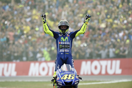 Un año y 20 días después, Valentino Rossi vuelve a ganar en MotoGP: "Corro con motos por este sentimiento"