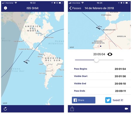 Sat Seeker te permite llevar en el iPhone todo lo necesario para localizar la ISS en el cielo