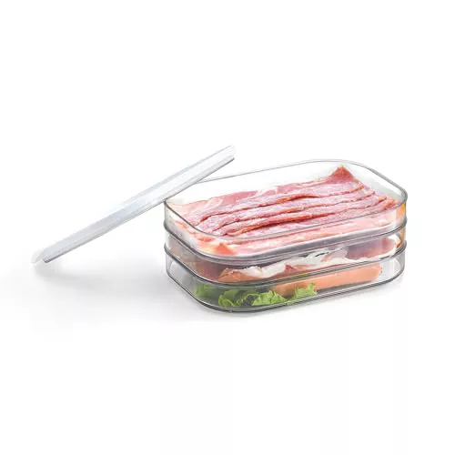 GRIFEMA GH91-3 Tupper Embutidos Organizador Nevera Transparente 3 Pisos