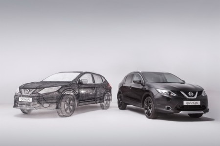 ¿A que nunca habías visto un Nissan Qashqai escala 1:1, hecho con bolígrafo 3D?